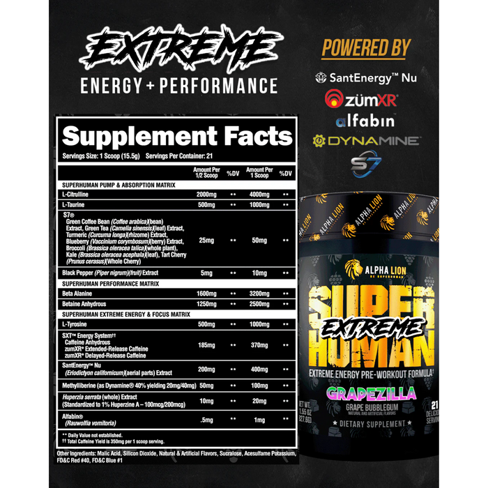 Superhuman Extreme Pre Workout