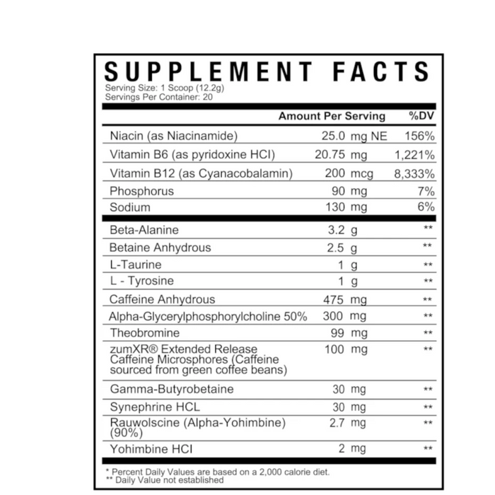 DBAP High Stim Pre Workout